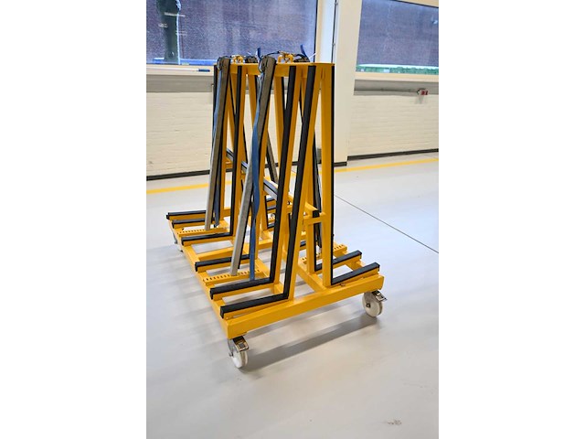 De glasbok verrijdbare dubbelzijdige glas transportbok - afbeelding 3 van  5