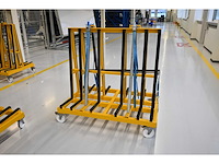 De glasbok verrijdbare dubbelzijdige glas transportbok - afbeelding 4 van  5