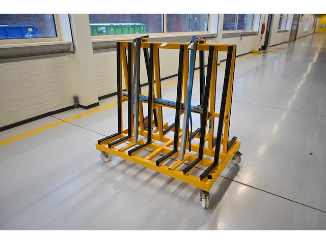 De glasbok verrijdbare dubbelzijdige glas transportbok - afbeelding 2 van  5