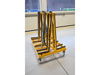 De glasbok verrijdbare dubbelzijdige glas transportbok - afbeelding 3 van  5