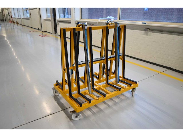 De glasbok verrijdbare dubbelzijdige glas transportbok - afbeelding 4 van  5