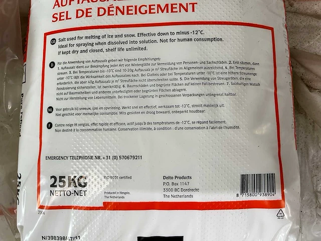 De-icing salt - unsieved partij - zoutstrooier - afbeelding 4 van  8