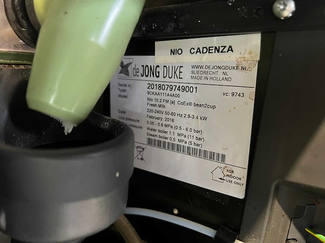 De jong duke - nio - koffie- & espressomachines - afbeelding 6 van  6
