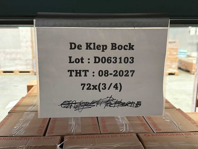 De klep - bock 12x33cl bier (213x) - afbeelding 6 van  6