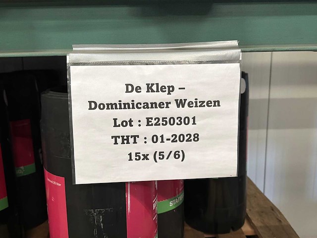 De klep - dominicaner weizen 20l fuste bier (68x) - afbeelding 3 van  6