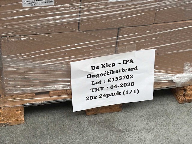 De klep - partij divers bier (ongeëtiketteerd) 24x33cl bier - afbeelding 10 van  10