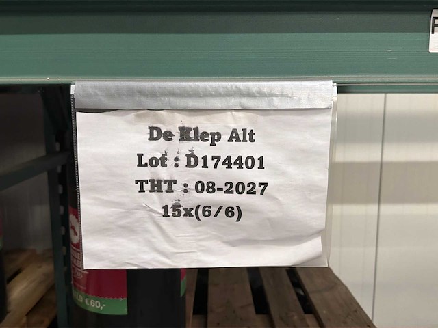 De klep alt 20l fuste bier (46x) - afbeelding 3 van  5