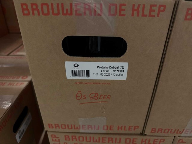 De klep paeterke dobbel 12x33cl bier (147x) - afbeelding 2 van  5