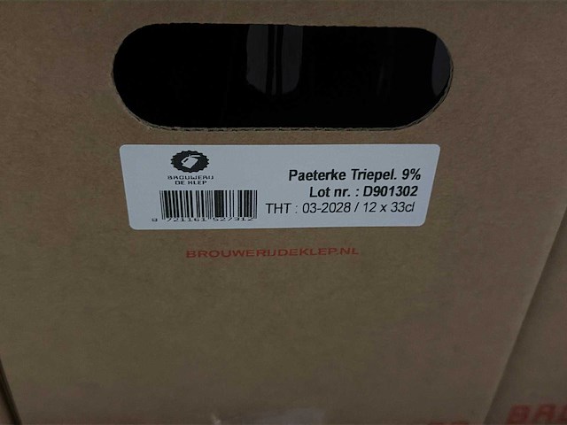 De klep paeterke triepel 12x33cl bier (130x) - afbeelding 2 van  5