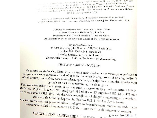 De kroniek van de klassieke muziek - afbeelding 2 van  5