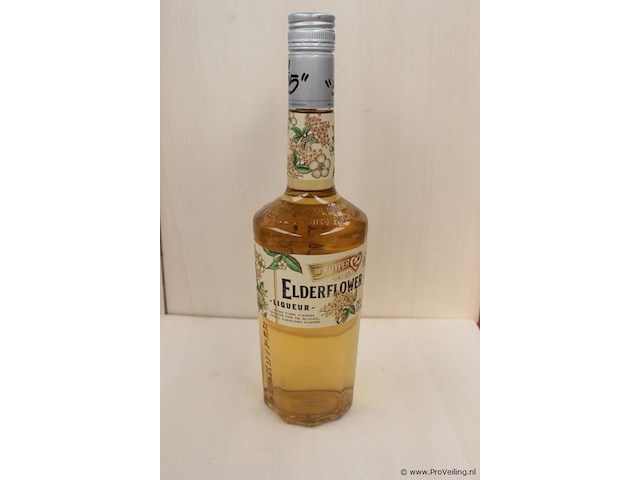 De kuyper elderflower likeur - 70 cl - winkelverkoopprijs € 13.95 - afbeelding 1 van  3