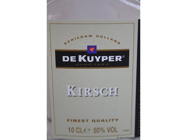 De kuyper kirsch - 10 cl - winkelverkoopprijs € 6.50 - afbeelding 2 van  2