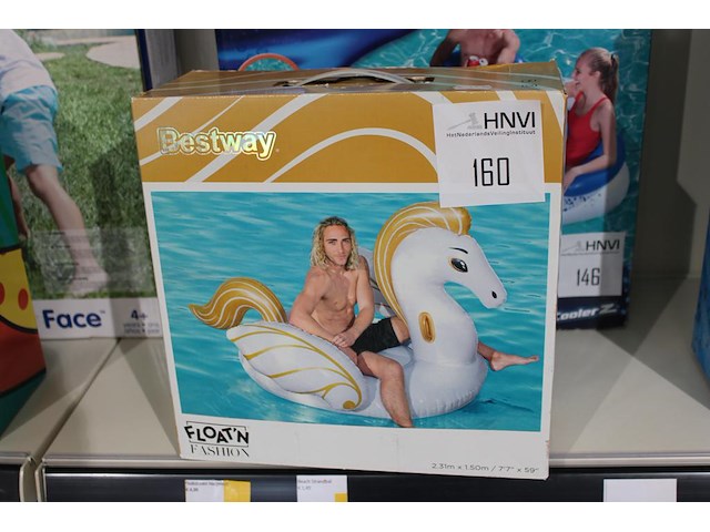 De luxe pegasus bestway floating fashion, afm. 231 cm x 150 cm. - afbeelding 1 van  2