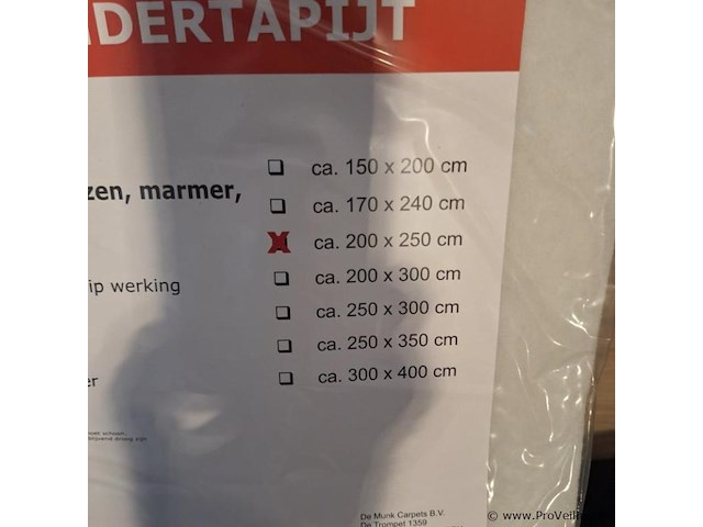 De munk carpets top stop anti-slip ondertapijt - 250x300cm - afbeelding 2 van  2