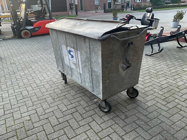 De pijp afvalcontainer staal - afbeelding 1 van  4