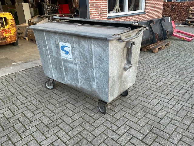 De pijp afvalcontainer staal - afbeelding 3 van  4