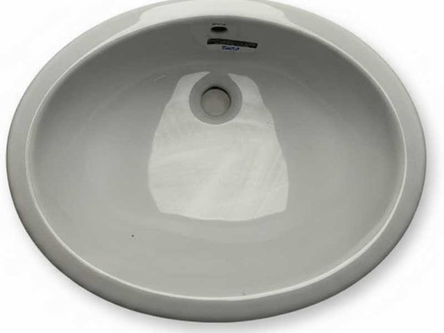 De roca 276657 neo oval ceramic washbasin - durable & moisture-resistant marine-grade sink for compact spaces - afbeelding 4 van  6