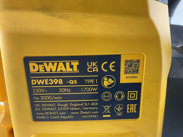 De walt - dwe398 - handzaagmachine - afbeelding 4 van  4