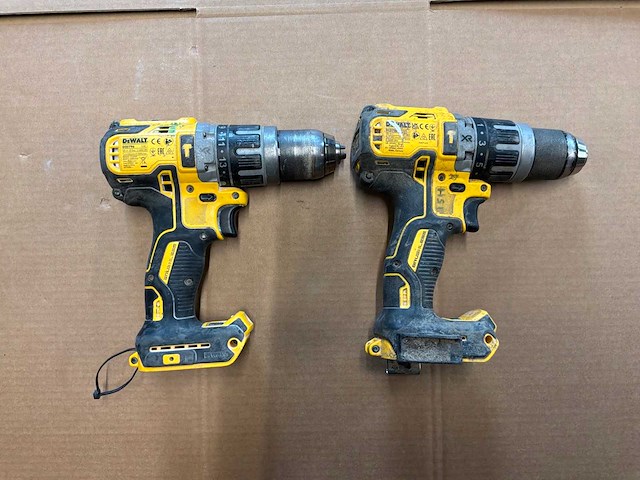 De walt dcd796 boormachine (2x) - afbeelding 1 van  1