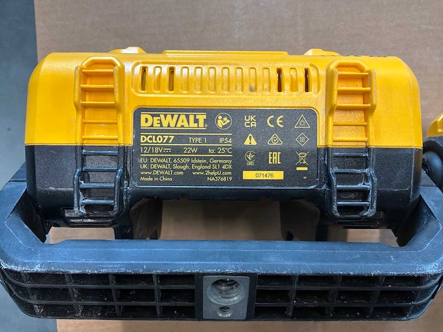 De walt dcl077 accu bouwlamp (2x) - afbeelding 1 van  1
