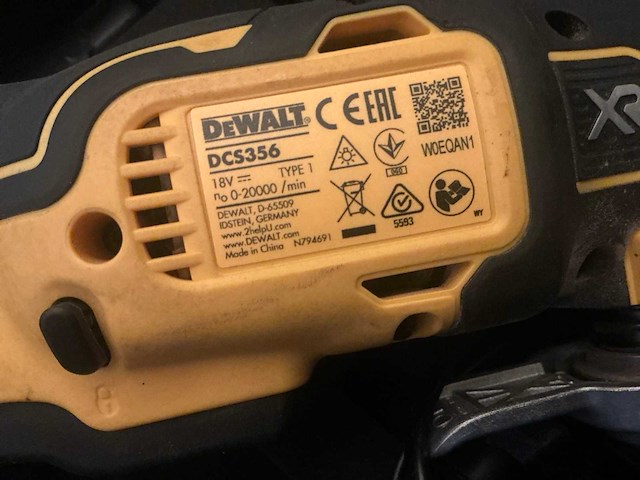 De walt dcs356 accu multi-tool - afbeelding 3 van  3