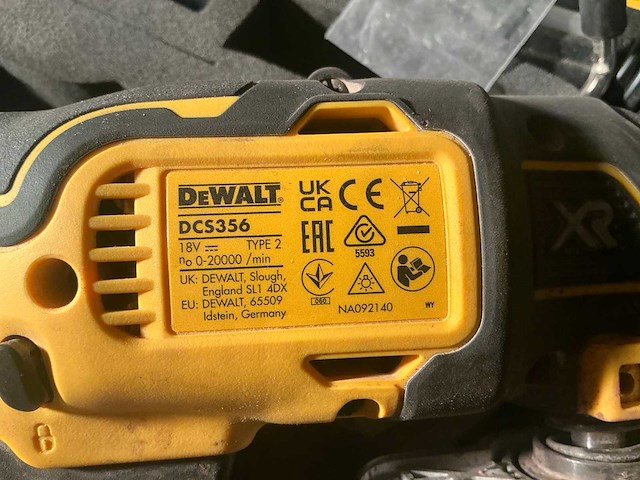 De walt dcs356 accu multi-tool - afbeelding 3 van  3