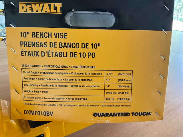 De walt dxmf010bv bankschroef - afbeelding 4 van  4