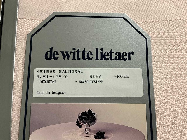 De witte lietaer - tafelkleed (6x) - afbeelding 2 van  3