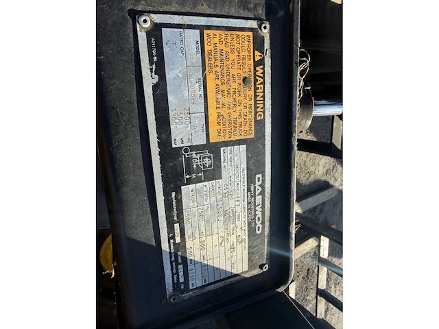 Deawoo - 1999 - d20-s2 - vorkheftruck - afbeelding 17 van  18