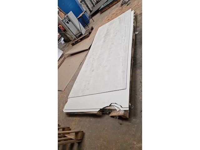 Debo - trespa panelen crème wit ral 9001 3050x1300x6 mm (2x) - afbeelding 2 van  2