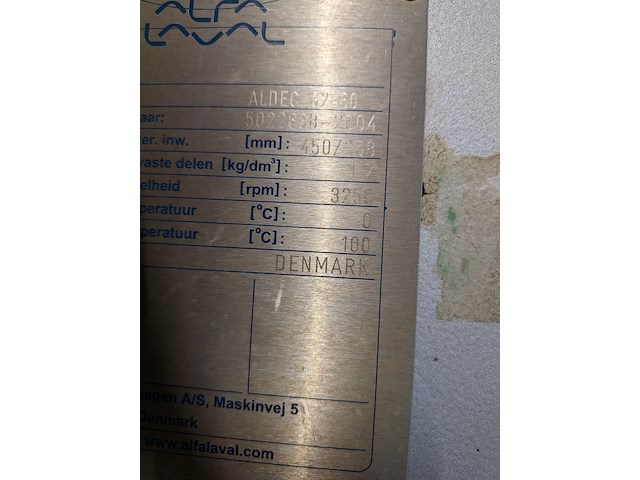 Decantercentrifuge, alfa laval, al dec g2-60, 2004 - afbeelding 6 van  33
