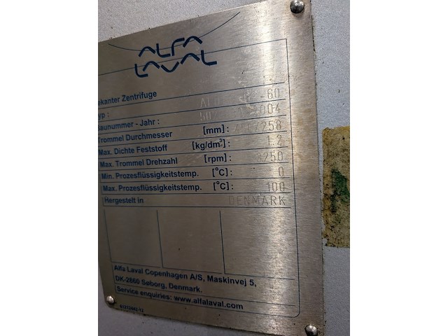 Decantercentrifuge, alfa laval, al dec g2-60 - afbeelding 5 van  24