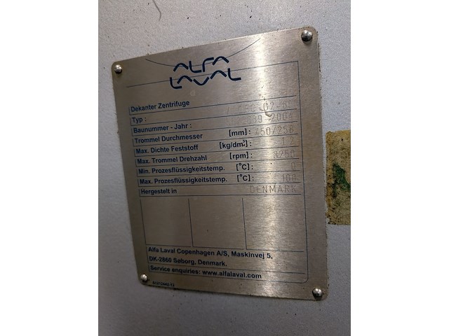 Decantercentrifuge, alfa laval, al dec g2-60 - afbeelding 7 van  24
