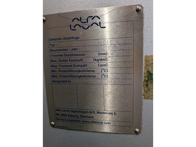 Decantercentrifuge, alfa laval, al dec g2-60 - afbeelding 9 van  24