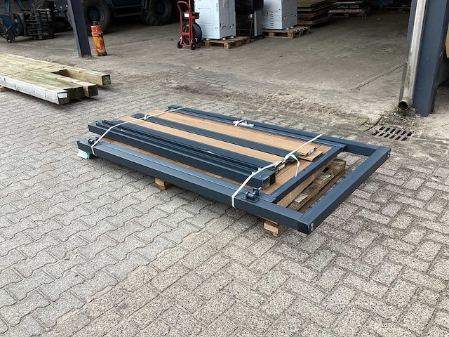 Deck draaideur tuinpoort - afbeelding 4 van  6