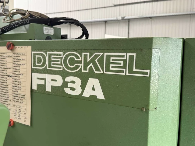 Deckel - fp3a - cnc freesmachine - afbeelding 12 van  12