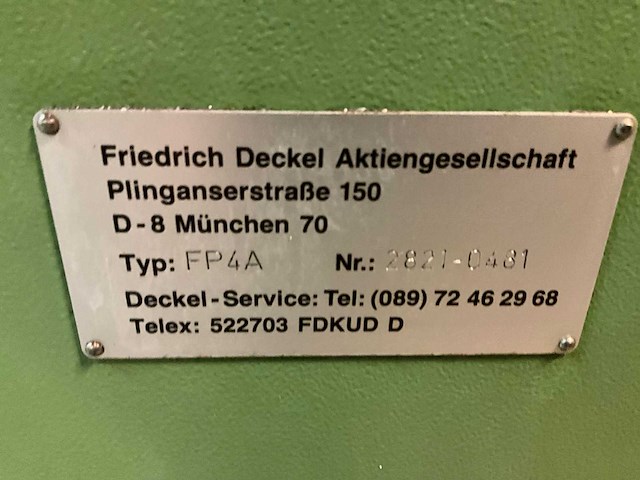 Deckel fp4a universele freesmachine - afbeelding 11 van  19