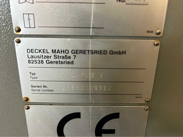 Deckel maho dmc 103v cnc universele machinecentrum - afbeelding 5 van  14