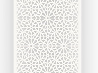 Deco element mouharabiy 180x90cm creme - afbeelding 1 van  3