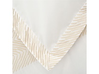 Deco mex beddengoedset 300tc katoen wit/beige - afbeelding 3 van  4