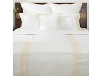 Deco mex beddengoedset 300tc katoen wit/beige - afbeelding 4 van  4