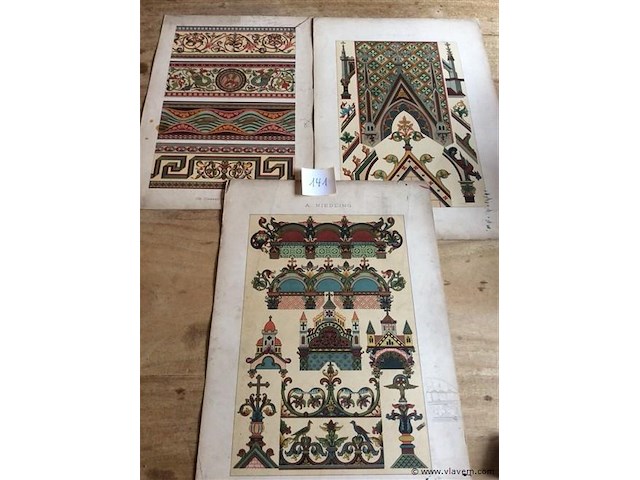 Deco platen 3stuks - afbeelding 1 van  3