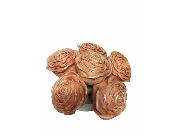 Deco roos in bakje rose 8 set - afbeelding 2 van  7