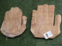 Deco teak houten schalen (hand) - set van 2 stuks - afbeelding 1 van  4