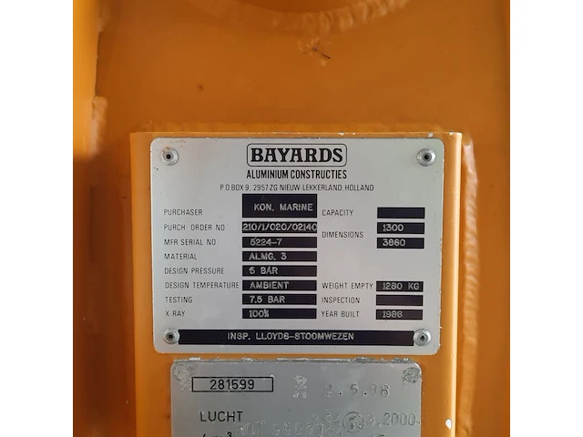 Decompressietank, bayards, 5224-7, 1986 - afbeelding 21 van  49