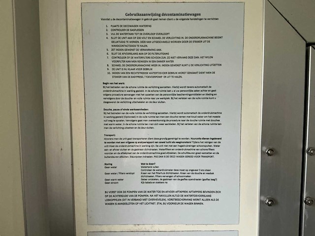 Decontaminatie-unit met aggregaat/generator - afbeelding 18 van  33