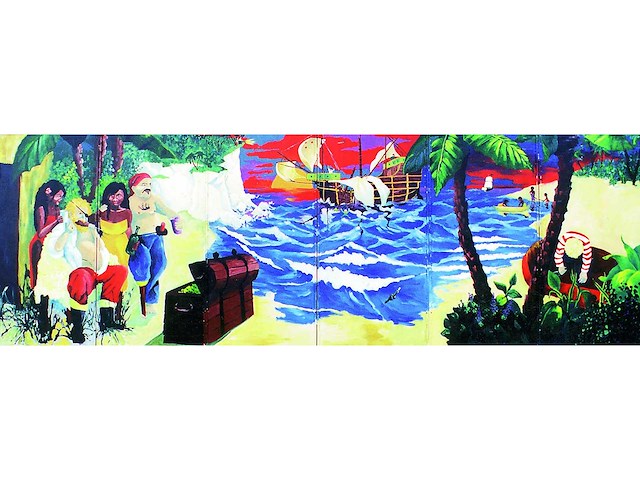 Decor: caribisch piraat - afbeelding 1 van  2