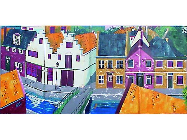 Decor: hollands straatje - afbeelding 1 van  2