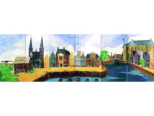 Decor: hollandse huisjes - afbeelding 1 van  2