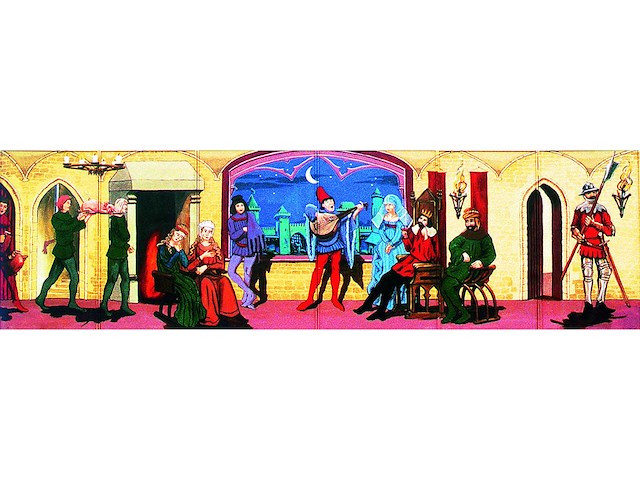 Decor: kasteel middeleeuwen de troubadour - afbeelding 1 van  2